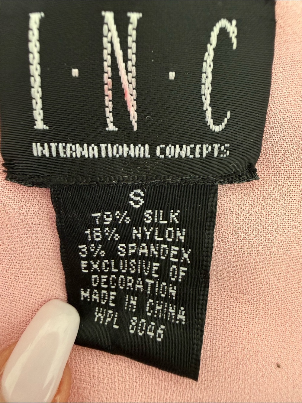 INC International Concepts Silk Blend Pink Sequin Beaded Cardigan Women’s Size S - Picture 13 of 13